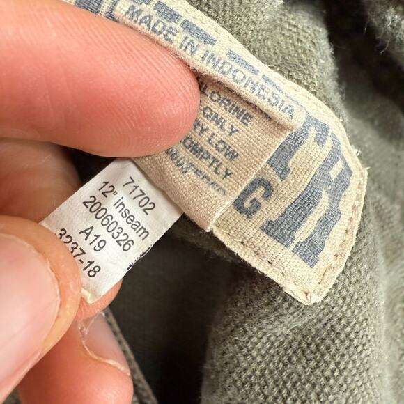 Duluth Trading Shorts Men's 34 Green Fire Hose Cargo Baggy Canvas Heavyweight - Picture 10 of 11